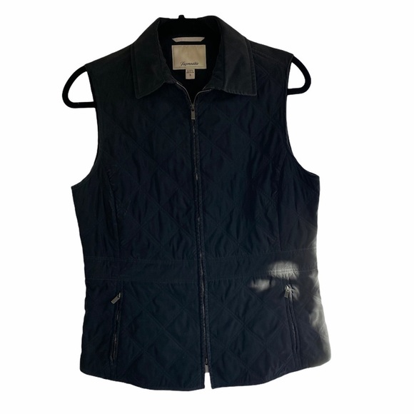Faconnable Black Quilted Vest Size Small - Picture 1 of 9